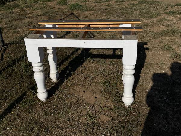 Large Farmhouse Table Base / Heavy Duty Turned Wood Legs – $175 OBO 1