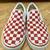 Vans Classic Red/White Checkered Women’s Slip On Canvas Sneakers, SZ 7 1 thumbnail