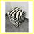 Custom Design Zebra Hair On Hide Print Ottoman 5 thumbnail