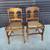 Matching Pair of Antique Tiger Maple Chairs with Cane Seats. 1 thumbnail
