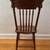 Wood Pressed Back North Wind Face Spindle Cane Seating Chairs (set -3) 4 thumbnail
