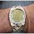 Vintage Circa 1970s 14 Karat Gold Yellow Men's "Nugget" Diamond "Louvrex" Watch 8 thumbnail