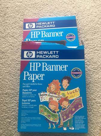 HP banner paper 110 sheets bright white 1