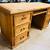 Vinatge Solid Pine Executive Desk – Rustic Hacienda Style 3 thumbnail