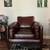 Used Strick & Bolton Prue Brown Leather Arm Chair 2 thumbnail