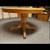 Solid oak pedestal table 2 thumbnail