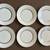 6 Noritake White with Platinum Trim Plates 6 3/8” 7 thumbnail
