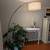 Beautiful overhead Gold arch floor lamp - marble base 1 thumbnail