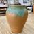 1930's Vintage Muncie Color Orange/Green VaseDrip Vase 1 thumbnail