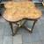 Brass and Burl quatrefoil end table by Mastercraft A125 2 thumbnail