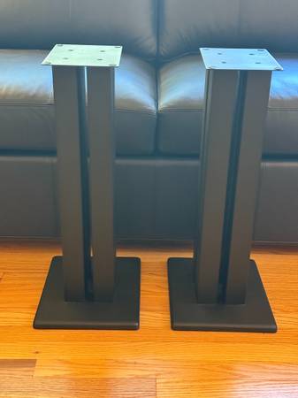 Pair of Great Monoprice Monolith 24 inch speaker stands 1