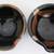 3 set brown ceramic 7” deep sauce bowl spout 3.5” tall 2 thumbnail