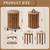 4-Pack Stackable Stools set 3 thumbnail