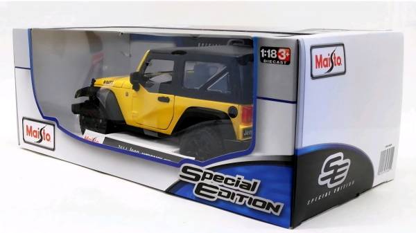 Maisto 1:27 Jeep Wrangler Rubicon champagne 31245K modèle voiture Maisto 1:27 Jeep Wrangler Rubicon champagne 31245K modèle voiture