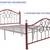 TUSEER Metal Bed Frame Queen Size with Vintage Headboard and Footboard 6 thumbnail