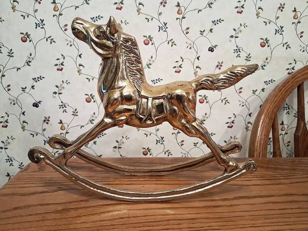 Big 11" Solid Brass Rocking Horse 1