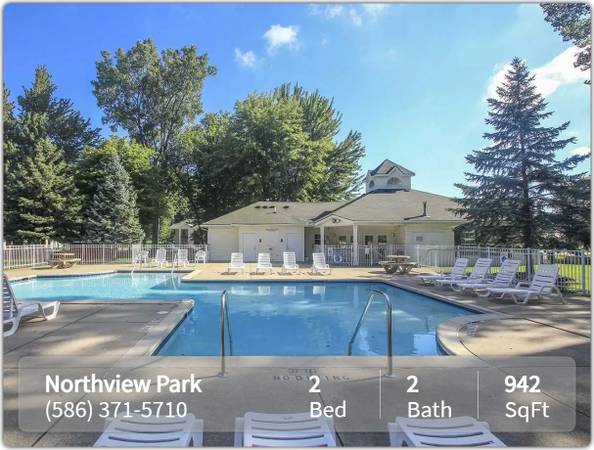 $1,609 / 2br - 942ft2 - Claim your spot! Dive into a spacious 2 BR. (Sterling Heights)64018940715905122