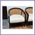Crate & Barrel Ankara Cane Armchairs, Pair 11 thumbnail