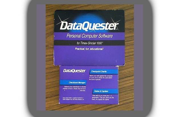 DataQuester Vintage Personal Computer Software for Timex Sinclair 1000 1
