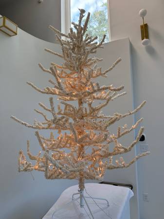 Flocked White 6 ft Christmas Tree - $30 (Mountain Brook)63471122877827122