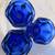 8 vintage blue glass sherbets Anchor Hocking 8 thumbnail