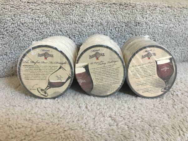 150 Beer Coasters SEALED Michelob 3 different 1