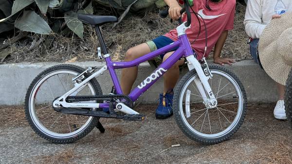 Purple Woom 16” Bike 1