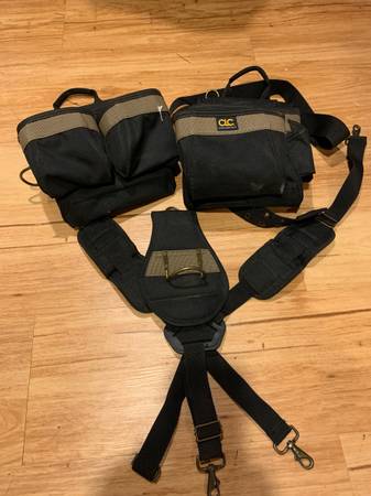 CLC Framing belt, bags, suspenders 1