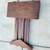 21" antique Mission folding tiger oak wood side table bistro card game 2 thumbnail
