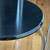 Round Glass, Chrome, and Black Side Table 4 thumbnail