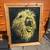 Gold on black glass lion mirror A293 1 thumbnail