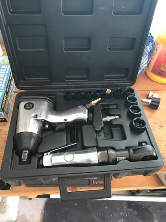 Central Pneumatic Air Ratchet Impact Tool Set 1