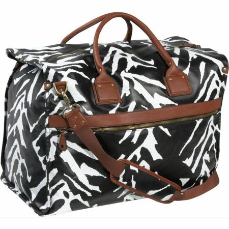 Diane von Furstenberg  3 Camargue 22" Box Bag Black/White 1