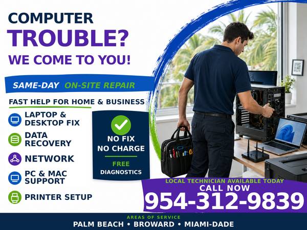 ✅⭐️ PC & Mac Computer Repair | Data Recovery | Same-Day On-Site 1