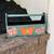 Hand painted (2 sided) Decorative Wooden Toolbox - Vintage Plastic basket includ 6 thumbnail