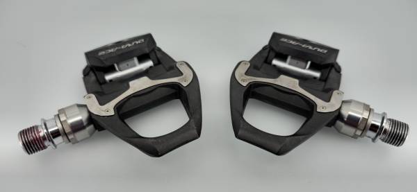 Shimano PD-9000 Dura Ace Clipless Road Pedals. +4mm Axel 1