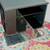 TV STAND Stereo Gaming Black Media Storage Shelf Glass Door Furniture 6 thumbnail