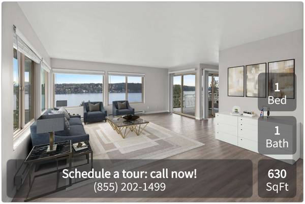 $1,585 / 1br - 630ft2 - Fantastic location! A spacious 630 sq ft 1 bed is waiting for you! (Lake Forest Park)63874307453315120