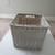 White Square Wicker Basket 13" X 12" X 11" 1 thumbnail