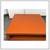 Custom Design Orange Leatherette Coffee Table 2 thumbnail