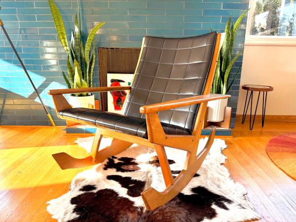 Rare Danish Modern “The JET” Rocking Chair by Holger Georg Jensen 1