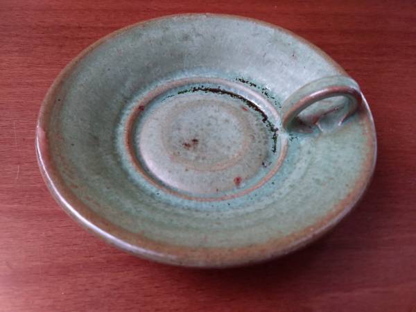 Glazed Pottery Chamber Candlestick 1