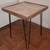 Whitewashed Herringbone Side Table with Hair Pin Legs 2 thumbnail