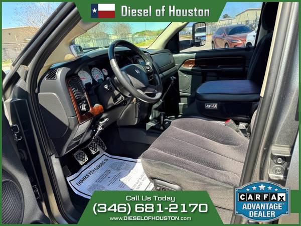 2005 DODGE RAM 2500 SLT 4X4 6 SPD MANUAL 5.9L CUMMINS DIESEL - $40,995 (DIESEL OF HOUSTON)63621119856385124