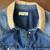 Men's All Saints Snap Buttons denim shirt with corduroy collar-Size S 2 thumbnail