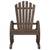 vidaXL - Garden Adirondack Chair Burnt Wood Solid Fir Wood Standard..! 5 thumbnail