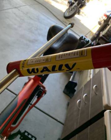 Wally spring loaded swing up bike storage lift / rack for home / garage - $20 (Fairfield)63440663361539123