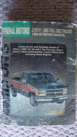 1988-93 Chilton General Motors/ Chevy / GMC Full Size Truck Repair 1