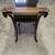 Victorian Mahogany 2 tier slide in glass top table 4 thumbnail