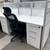 6 units ($600 per unit) Modern White Compact Workstation 3 thumbnail